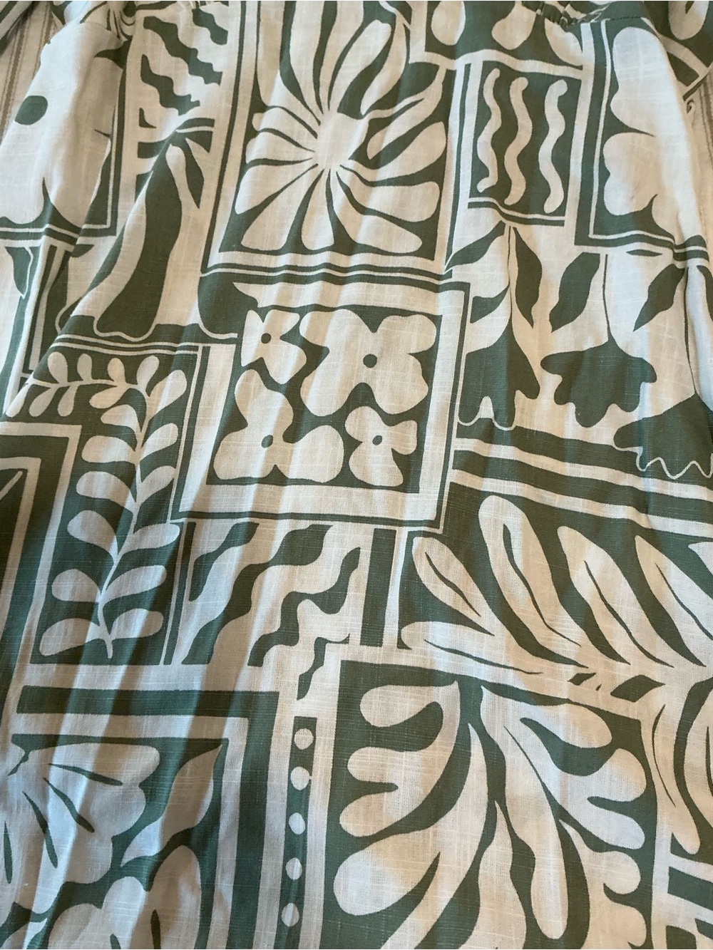 Petal & Pup Sage Green and White Printed Maxi Dress - Picture 5 of 9